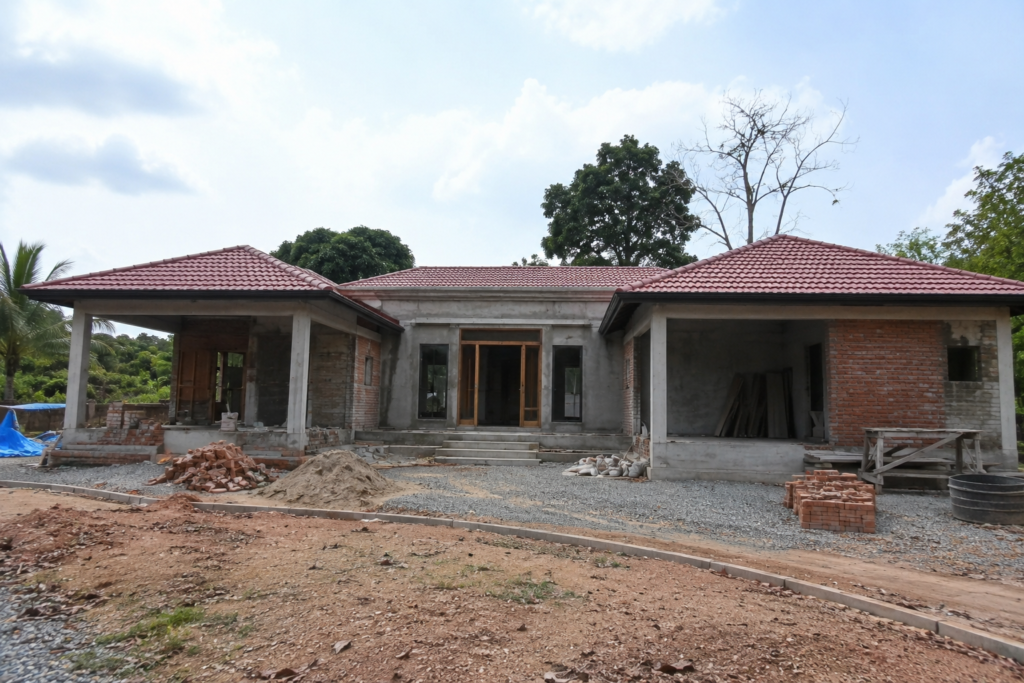 Farmhouse under construction
